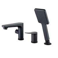 Смеситель Lemark Bronx LM3745BL, на борт ванны, черный LM3745BL