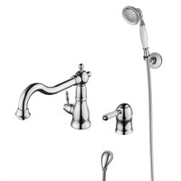 Смеситель Lemark Villa LM4847C для ванны, с душевым гарнитуром, хром LM4847C