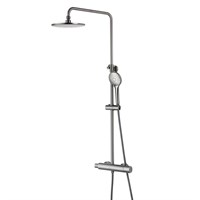 Душевая система Lemark Bronx LM3770GM, с термостатом, графит LM3770GM