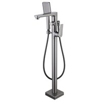 Смеситель напольный Lemark Bronx LM3744GM, для ванны, с душевым гарнитуром, графит LM3744GM