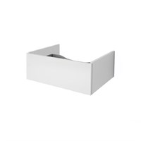 Ящик Dreja  BOX, 60 см, подвесной, для стеклянной столешницы LINE, 1 ящик, push-to-open, белый глянец (99.9100) 99.9100