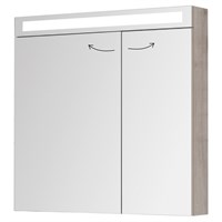 Зеркальный шкаф Dreja Max 80 77.9010D с подсветкой Дуб Кантри 77.9010D