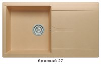 Кухонная мойка  Polygran (Gals-860 № 27 бежевый) (408029) 408029