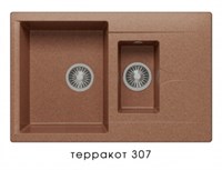 Мойка кухонная Polygran BRIG-770 терракот 621442 621442