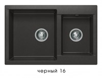 Мойка кухонная Polygran BRIG-772 чёрный 621480 621480