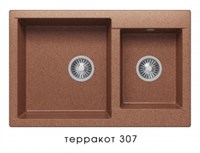 Мойка кухонная Polygran BRIG-772 терракот 621527 621527
