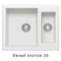 Мойка кухонная Polygran BRIG-620 белый хлопок 473394 473394