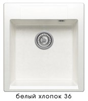 Кухонная мойка Polygran Argo-460 №36 473363, Белый хлопок 473363
