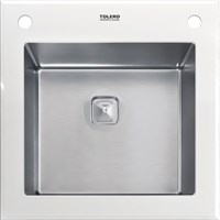 Кухонная мойка Tolero (Ceramic Glass TG-500W Белая) (241978) 241978
