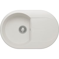 Кухонная мойка Polygran Atol-760 №36 679030, Белый хлопок 679030