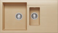 Мойка кухонная Polygran BRIG-870 бежевый 627406 627406