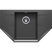 Кухонная мойка Polygran Riff-800 №16 679078, Черная 679078