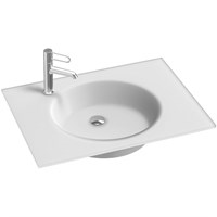 Раковина Jacob Delafon Odeon Rive Gauche 70 EB2561-DE1 Белая матовая EB2561-DE1