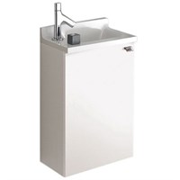 Тумба под раковину Jacob Delafon Laminar 40 L EB285-G1C подвесная Белый глянец EB285-G1C