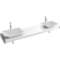 Столешница под раковину Jacob Delafon Parallel 200 EB55-2000-N18 Белая EB55-2000-N18