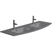 Раковина Jacob Delafon Nona 140 EB1887RU-DE4 двойная Серая матовая EB1887RU-DE4