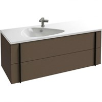 Тумба под раковину Jacob Delafon Nouvelle Vague 120 EB3035-NR2 подвесная Коричневая кожа EB3035-NR2