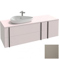 Тумба под раковину Jacob Delafon Nouvelle Vague 145 EB3043RU-NR2 подвесная Коричневая кожа EB3043RU-NR2