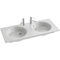 Раковина Jacob Delafon Odeon Rive Gauche 120 EXAT112-Z-00 двойная Белая EXAT112-Z-00