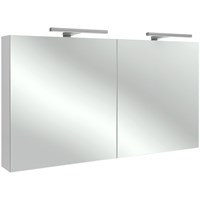 Зеркальный шкаф Jacob Delafon Rythmik 120 EB798RU-G1C с подсветкой Белый EB798RU-G1C