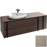 Тумба под раковину Jacob Delafon Nouvelle Vague 145 EB3044-NR2 подвесная Коричневая кожа EB3044-NR2