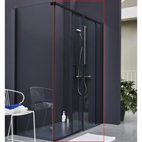 Душевая дверь Jacob Delafon Contra Black 140 E22C140-BL профиль Черный стекло прозрачное E22C140-BL