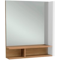 Зеркало Jacob Delafon Terrace 60 R EB1180D-NF с подсветкой Белое Древесное с сенсорным выключателем EB1180D-NF