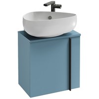 Тумба под раковину Jacob Delafon Nouvelle Vague 45 L EB3045G-G91 подвесная Аквамарин глянцевый EB3045G-G91