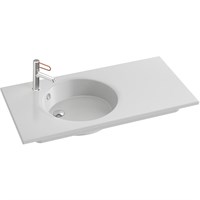 Раковина Jacob Delafon Odeon Rive Gauche 100 EXAU112-Z-00 Белая EXAU112-Z-00