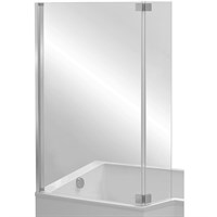 Шторка на ванну Jacob Delafon Bain Douche Neo 112x140 E4930-GA профиль Хром стекло прозрачное