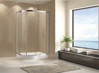 Душевой уголок Cezares Eco RH-2 профиль Хром стекло прозрачное ECO-O-RH-2-120/90-C-Cr