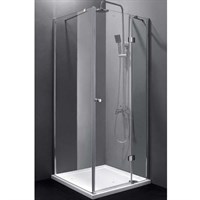 Душевой уголок Cezares Verona A-1 100x100 VERONA-W-A-1-100-P-Cr-R профиль Хром стекло рифленое VERONA-W-A-1-100-P-Cr-R