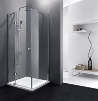 Душевой уголок Cezares Verona A-1 100x100 VERONA-W-A-1-100-P-Cr-R профиль Хром стекло прозрачное VERONA-W-A-1-100-C-Cr