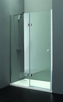 Душевая дверь в нишу Cezares VERONA-W-B-12-100-P-Cr-L профиль Хром стекло текстурное VERONA-W-B-12-100-P-Cr-L