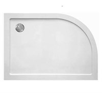 Поддон из стеклокомпозита Cezares Tray M RH 120x90x4 L Белый TRAY-M-RH-120/90-550-35-W-L