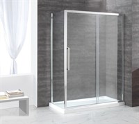 Душевой уголок Cezares Lux Soft AH-1 130x200 профиль Хром стекло прозрачное LUX-SOFT-W-AH-1-130/90-C-Cr-IV