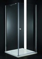 Душевой уголок Cezares Elena W-А-1 80x80 ELENA-W-A-1-80-P-Cr-L профиль Хром стекло рифленое ELENA-W-A-1-80-P-Cr-L