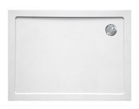 Поддон из стеклокомпозита Cezares Tray M AH 100x80x4 Белый TRAY-M-AH-100/80-35-W