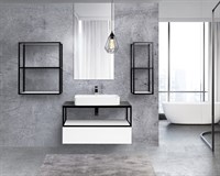 Раковина Cezares Acquabella ENCIMERA.INTEGRA_SF_SLATE_100_BIANCO Bianco ENCIMERA.INTEGRA_SF_SLATE_100_BIANCO