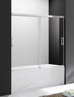 Шторка на ванну Cezares Tandem Soft VF-2 200х145 профиль Хром стекло прозрачное TANDEM-SOFT-VF-2-200/145-C-Cr-IV