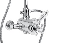 Смеситель для душа Cezares VINTAGE-D-T черная ручка Золото 24 карата VINTAGE-D-T-03/24-Sw-N