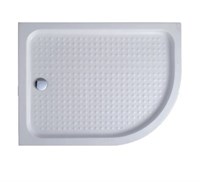 Акриловый поддон для душа Cezares Tray A RH 120x80x15 L Белый TRAY-A-RH-120/80-550-15-W-L