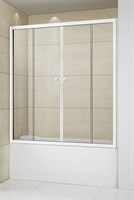 Шторка на ванну Cezares Relax 170x145 RELAX-VF-2-170/145-P-Bi профиль Жемчужно-серый стекло рифленое RELAX-VF-2-170/145-P-Bi