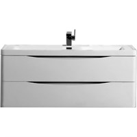 Тумба под раковину BelBagno Ancona-N 120 ANCONA-N-1200-2C-SO-BL подвесная Bianco lucido ANCONA-N-1200-2C-SO-BL