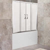 Шторка на ванну BelBagno Unique 180 UNIQUE-VF-2-150/180-140-M-Cr профиль Хром стекло матовое UNIQUE-VF-2-150/180-140-M-Cr