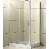 Душевой уголок BelBagno Uno 120х90 UNO-AH-1-120/90-C-Cr профиль Хром стекло прозрачное UNO-AH-1-120/90-C-Cr