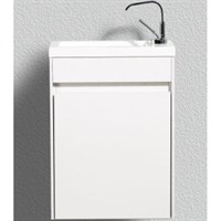 Тумба под раковину BelBagno Pietra Mini 46 PIETRA MINI-460-1A-SO-BL-L подвесная Bianco Lucido PIETRA MINI-460-1A-SO-BL-L