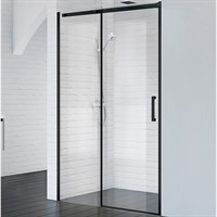 Душевая дверь BelBagno Acqua 150 ACQUA-BF-1-150-C-NERO профиль Черный стекло прозрачное ACQUA-BF-1-150-C-NERO