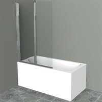 Шторка на ванну BelBagno UNO-V-2-110/150-C-Cr профиль Хром стекло прозрачное UNO-V-2-110/150-C-Cr