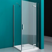 Душевой уголок BelBagno Kraft 120х80 KRAFT-AH-12-120/80-C-Cr-R профиль Хром стекло прозрачное KRAFT-AH-12-120/80-C-Cr-R